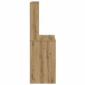 Bureau avec étagères chêne artisanal Bois d'ingénierie