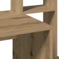 Bureau avec étagères chêne artisanal Bois d'ingénierie