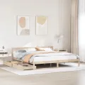 Cadre de lit sans matelas 180x200 cm bois massif de pin