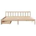 Cadre de lit sans matelas 180x200 cm bois massif de pin