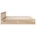 Cadre de lit sans matelas 180x200 cm bois massif de pin