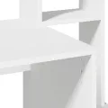 Bureau avec étagères blanc 100x45x140 cm bois d'ingénierie
