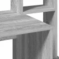 Bureau avec étagères sonoma gris 100x45x140cm bois d'ingénierie