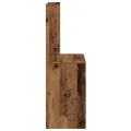 Bureau avec étagères vieux bois 100x45x140 cm bois d'ingénierie