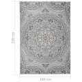 Tapis à tissage plat d'extérieur 160x230 cm Motif bleu