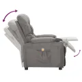 Fauteuil de massage Gris clair Tissu