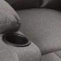 Fauteuil de massage Gris clair Tissu