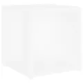 Table d'appoint Blanc 33x33x34,5 cm Aggloméré