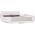 Cadre de lit avec rangement hydraulique Similicuir 160x200 cm