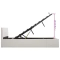 Cadre de lit avec rangement hydraulique Similicuir 160x200 cm