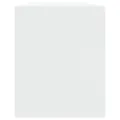 Meuble TV blanc 130x35x50 cm bois d'ingénierie