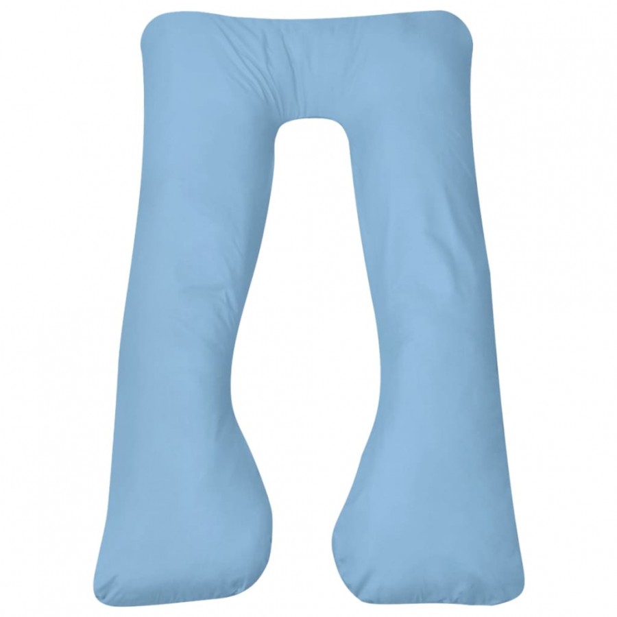 Coussin de grossesse 90 x 145 cm Bleu clair