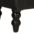 Fauteuil Noir Cuir de chèvre véritable