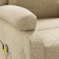 Fauteuil de massage Crème Tissu