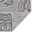 Tapis à tissage plat d'extérieur 120x170 cm Motif bleu