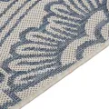 Tapis à tissage plat d'extérieur 120x170 cm Motif bleu