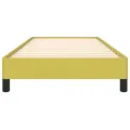 Cadre de lit sans matelas vert 100x200 cm tissu