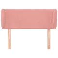 Tête de lit avec oreilles Rose 103x23x78/88 cm Velours