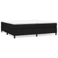 Cadre de lit sans matelas noir 200x200 cm tissu
