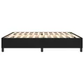 Cadre de lit sans matelas noir 200x200 cm tissu