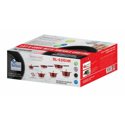 Cookware Royalty Line ES2014M Grey Silver 14 Pieces 2