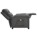 Fauteuil de massage Gris foncé Tissu