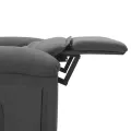 Fauteuil de massage Gris foncé Tissu