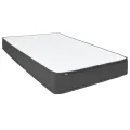 cadre de lit Gris foncé Tissu 140x200 cm