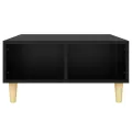 Table basse noir 60x60x30 cm bois d'ingénierie