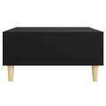 Table basse noir 60x60x30 cm bois d'ingénierie
