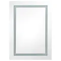 Armoire de salle de bain à miroir LED 50x13x70 cm