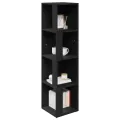 Armoire d'angle Noir 33x33x132 cm Bois d’ingénierie