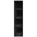 Armoire d'angle Noir 33x33x132 cm Bois d’ingénierie
