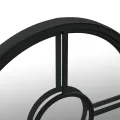 Miroir Noir 40x4 cm Fer pour utilisation à l'intérieur