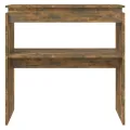 Table console Chêne fumé 80x30x80 cm Bois d'ingénierie