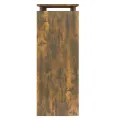 Table console Chêne fumé 80x30x80 cm Bois d'ingénierie
