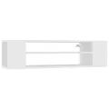 Meuble TV suspendu Blanc 100x30x26,5 cm Bois d’ingénierie