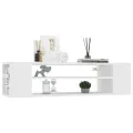 Meuble TV suspendu Blanc 100x30x26,5 cm Bois d’ingénierie