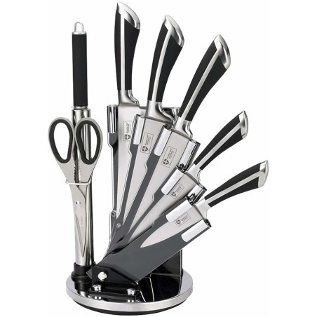 Set di Coltelli da Cucina con Supporto Royalty Line Argentato Acciaio