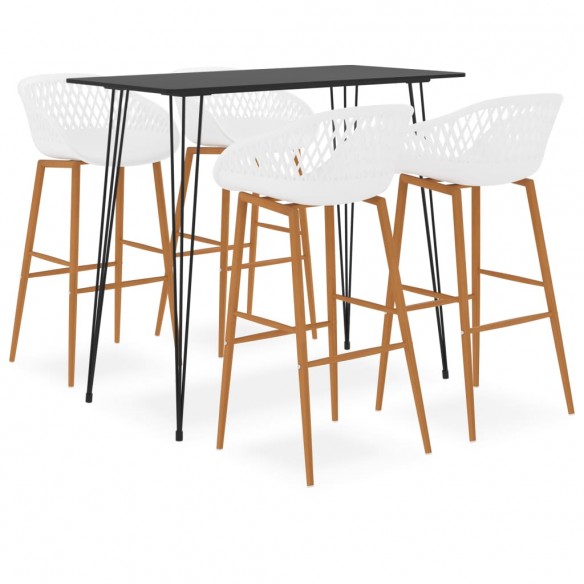 Ensemble de bar 5 pcs Noir et blanc