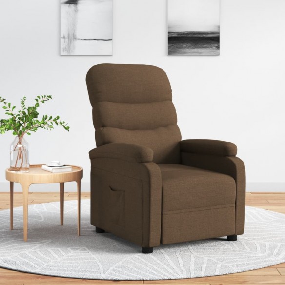 Fauteuil inclinable Marron Tissu