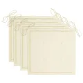Chaises de jardin et coussins crème lot de 4 Bois teck massif