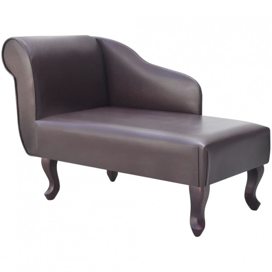 Chaise longue Marron Similicuir