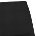 Chaise de relaxation Noir Tissu