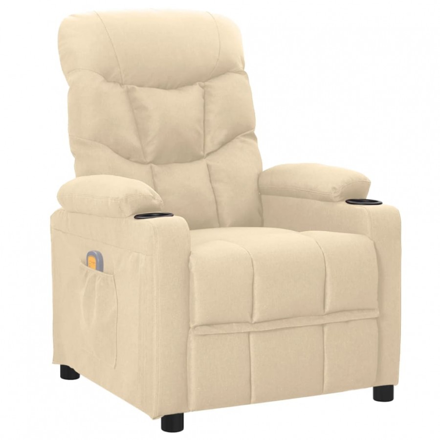 Fauteuil de massage Crème Tissu