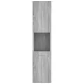 Armoire de bain Sonoma gris 30x30x130 cm Bois d'ingénierie