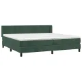 cadre de lit et matelas Vert foncé 200x200cm Velours
