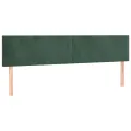 cadre de lit et matelas Vert foncé 200x200cm Velours