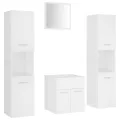 Ensemble de meubles de salle de bain Blanc Aggloméré