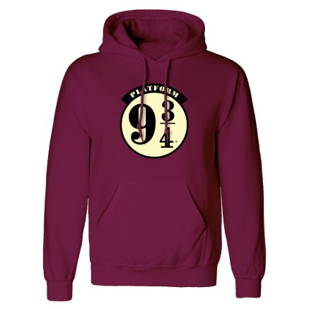 Sudadera con Capucha Unisex Harry Potter Platform 9 and 3 Quarters Bur